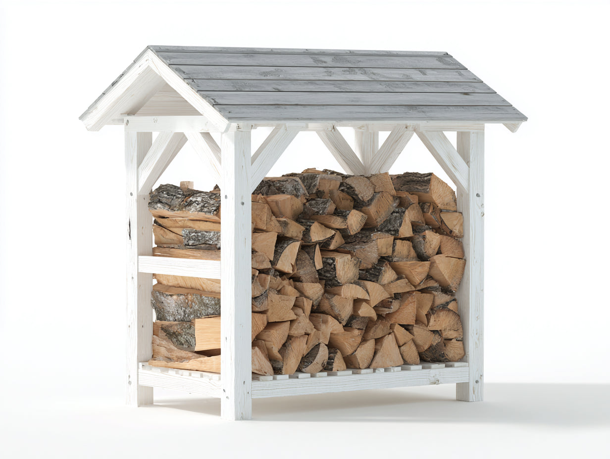 Portalegna-Legno-240x110x190-Bianco-Grigio-Stile rustico