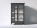 Vetrina-Legno-Vetro-95x38x170cm-Grigio antracite-Moderno