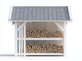 Portalegna-Legno-300x160x220-Bianco-Grigio-Stile rustico