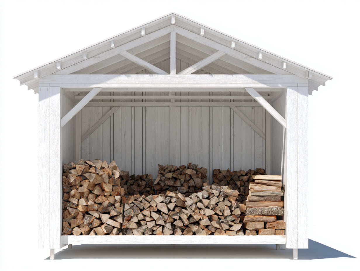 Portalegna-Legno-500x250x300-Bianco-Stile rustico